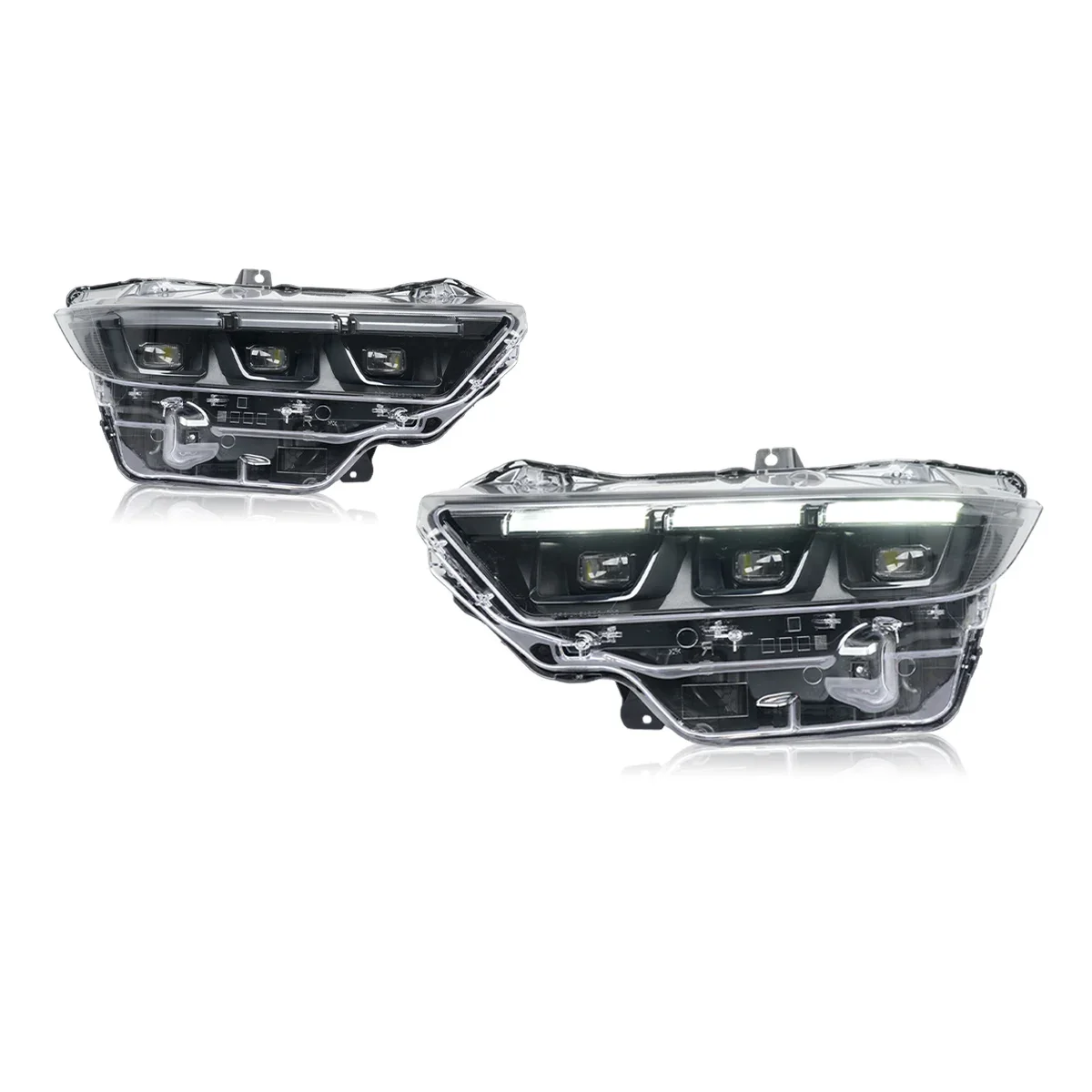 

Автомобильные фары для Ford Mustang 2024-2025, светодиодные фары для проектора, дневные ходовые огни, автомобильные аксессуары