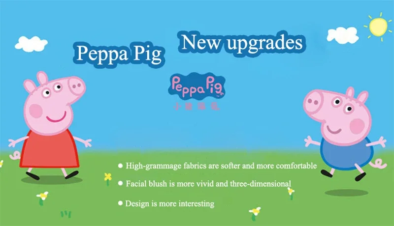 Echte Peppa Pig Plüsch Schwein Kinder Spielzeug 19CM Haustier Dinosaurier Teddybär Weiche Angefüllte Anime Figur Puppe kinder Geburtstag geschenke – Detail 1