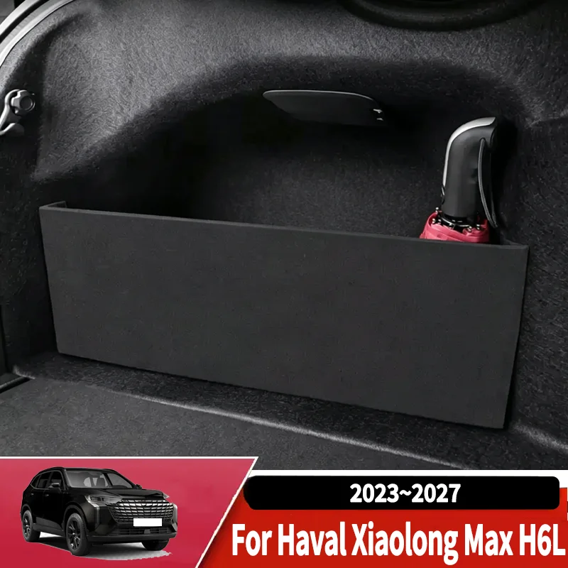 Auto Multifunction Storage Box For Haval Xiaolong Max H6L 2023~2027 Car Thickening Trunk Storage Partitio Interior Accessories