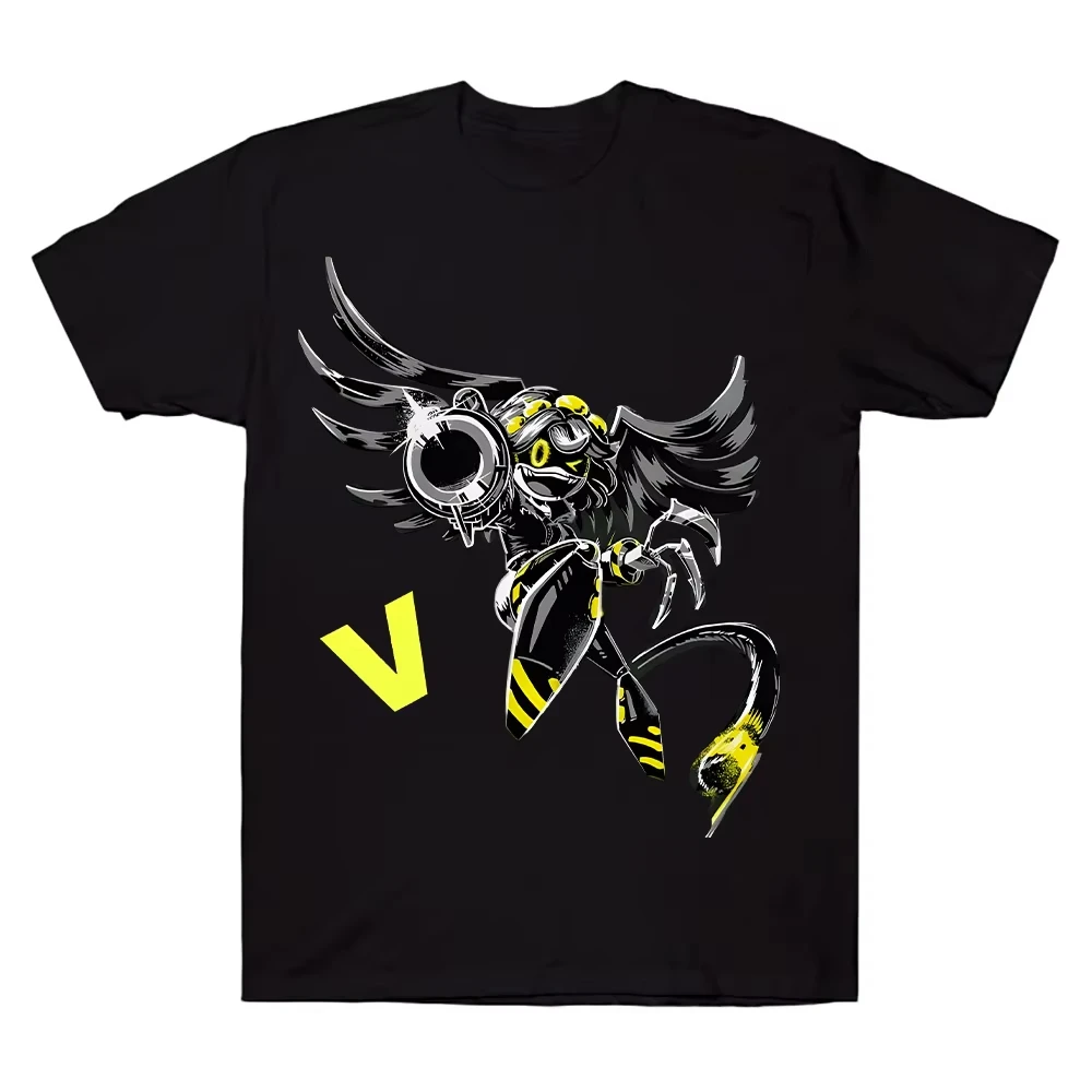 Anime Murder Drones V Graphic Print T-shirt Women Men Grunge Retro Tees Funny Manga High-street O-neck Cotton Oversized Top
