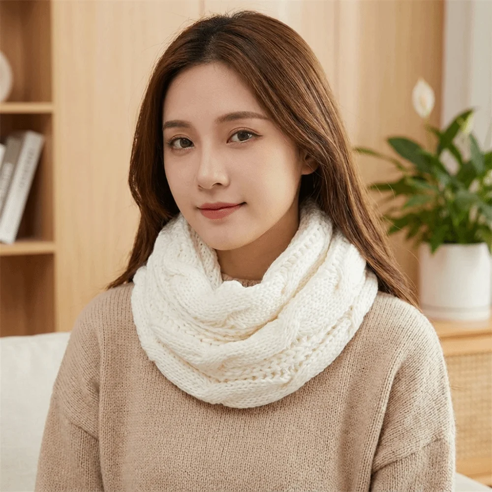 Bufanda de punto de color liso - Wool Scarf Men reseña y precio