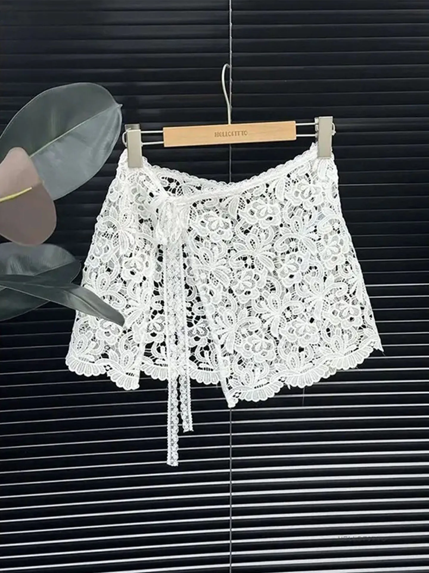 

Ele Водорастворимая кружевная юбка-фартук, женская многослойная утягивающая юбка с поясом, четырехсезонная винтажная юбка с высокой талией...