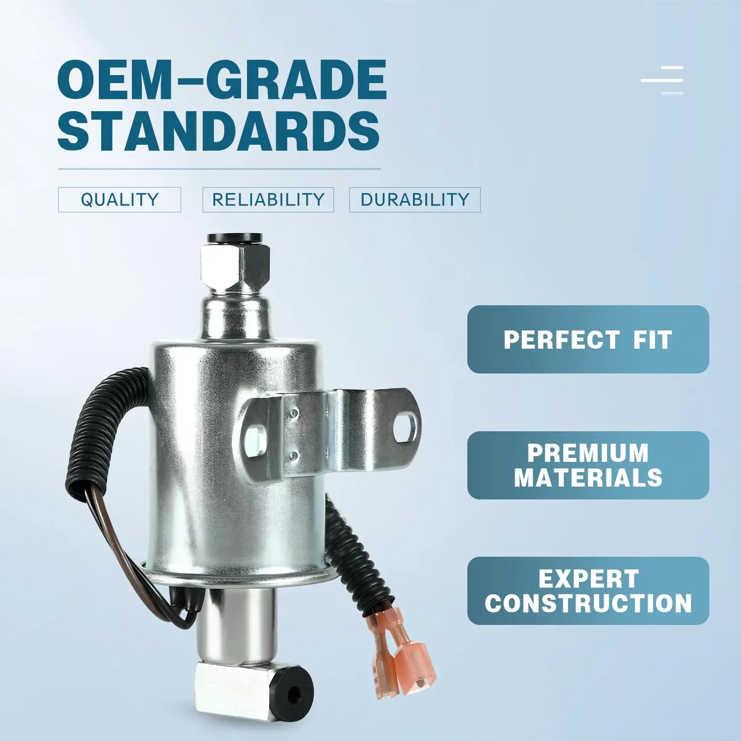 Electric Fuel Pump Compatible with Onan 5500 5.5KW Gas Generator Marquis Gold Rialta RV 5500 EVAP Cummins HGJAB HGJAC Airtex GMB