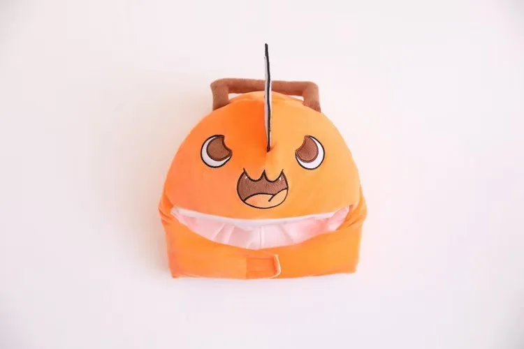 Anime Chainsaw Man Pochita Cosplay Plush Headgear Cap Men Women Student Costume Fashion Warm Hat Photograph Props Birthday Giftb view 4