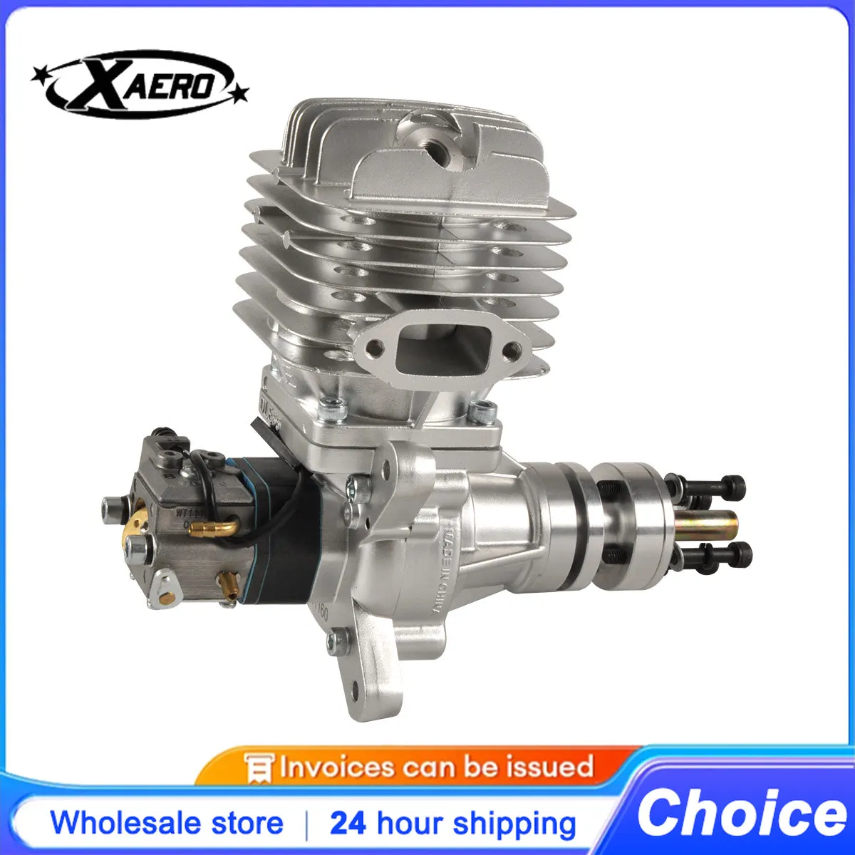 

DLE55 RC Gas Engine 55CC 2-Stroke Single Cylinder Side Exhaust Air-Cooled Hand Start Model Aircraft Power System