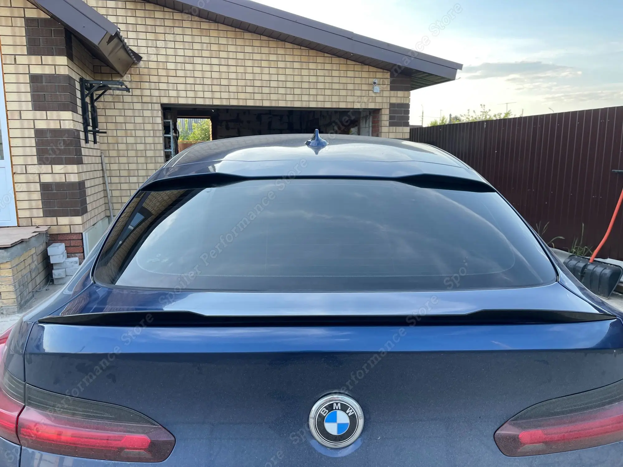 Car Rear Spoiler Wing Fit For BMW X4 G02 2018-2024+ M Performance Style Trunk Lid Splitter Body Kits Accessories Gloss Black ABS