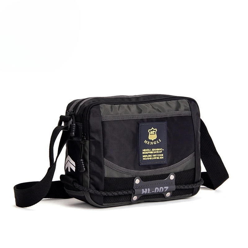 

Мужская горизонтальная сумка через плечо из ткани Оксфорд большой вместимости, повседневная и стильная сумка через плечо, удобная для поездок на работу