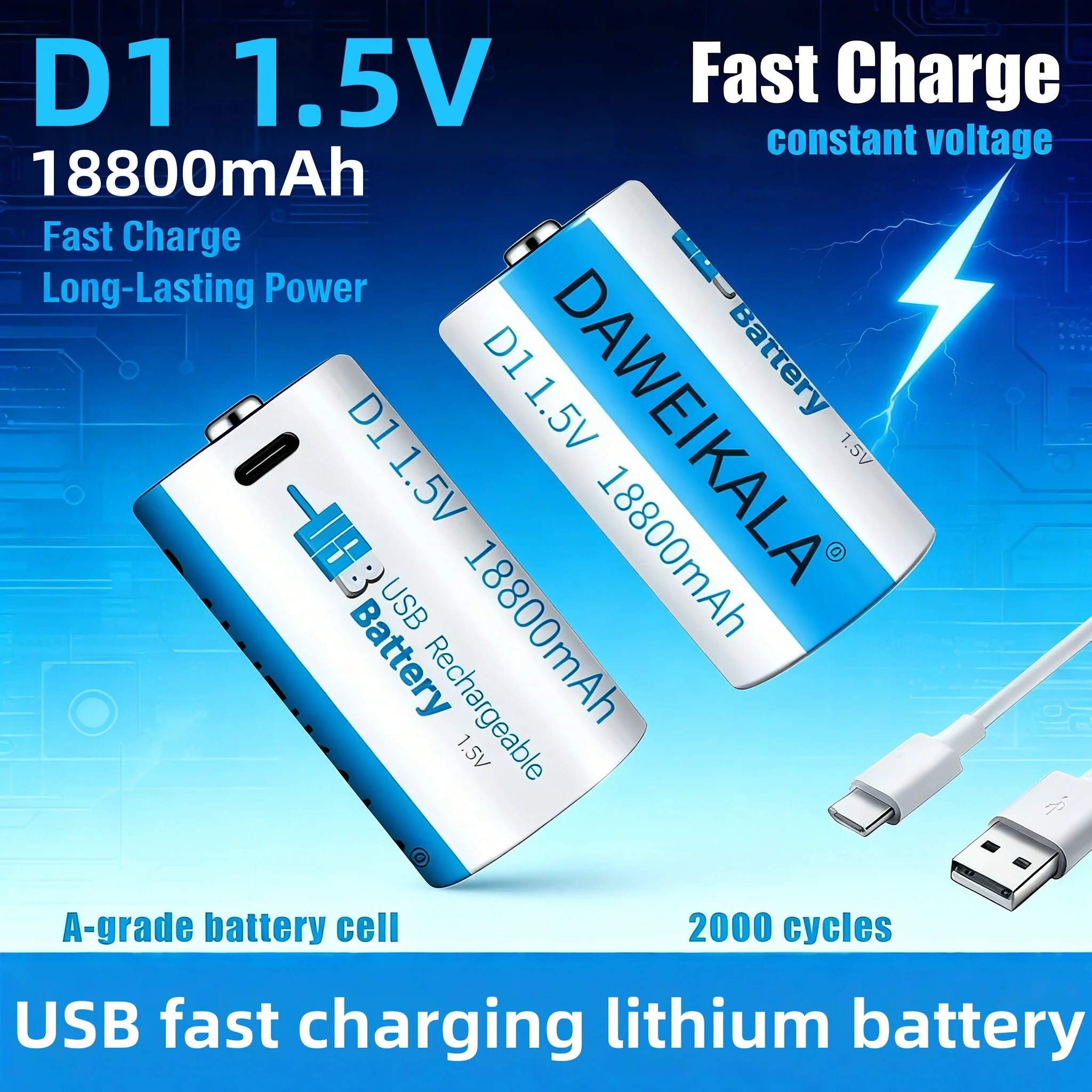 1.5V 18800Mwh USB-C…
