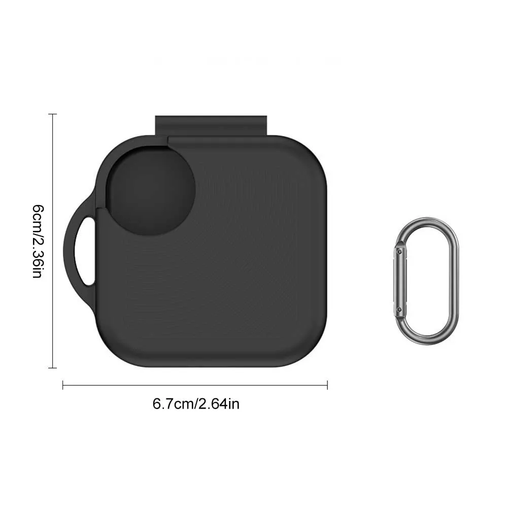 Silicone Protective Earbuds Case with Carabiner Protective Cover Shockproof Earphones Case Anti-Drop for Nothing CMF Buds Pro 2 - view 6