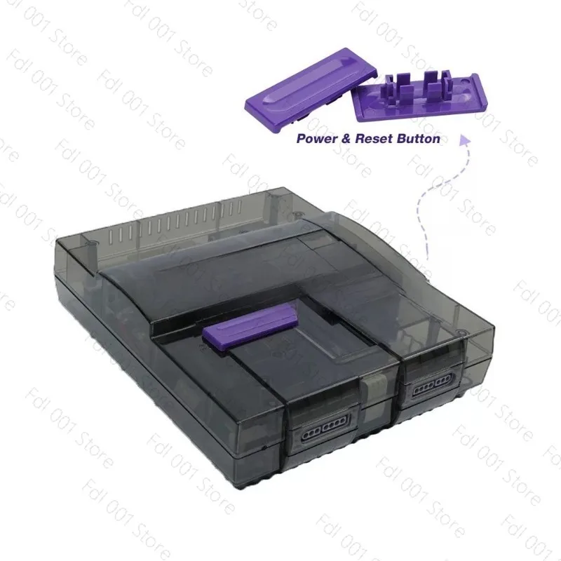 Suitable for SNES Game Console Shell, Replacement Translucent Shell  1pc