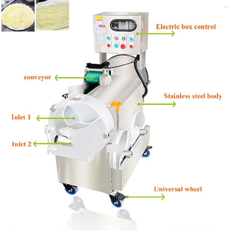 

Машина для резки овощей с двойной головкой Изображения Промышленная машина для резки овощей и капусты