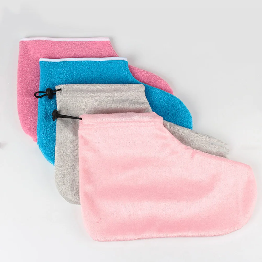 2-pares-de-retencao-de-calor-algodao-pe-cinta-isolamento-termico-pe-capa-duravel-salao-de-beleza-essencial-luz-rosa-cinza-elastico