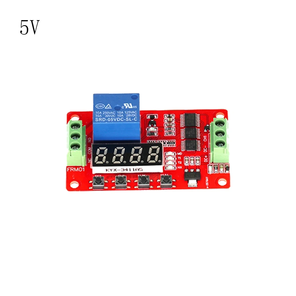 

DC 5V 12V 24V 1 Channel Relay Module FRM01 Multifunction Relay Loop Delay Relay Cycle Timer Switch Self-Locking Timing Relay