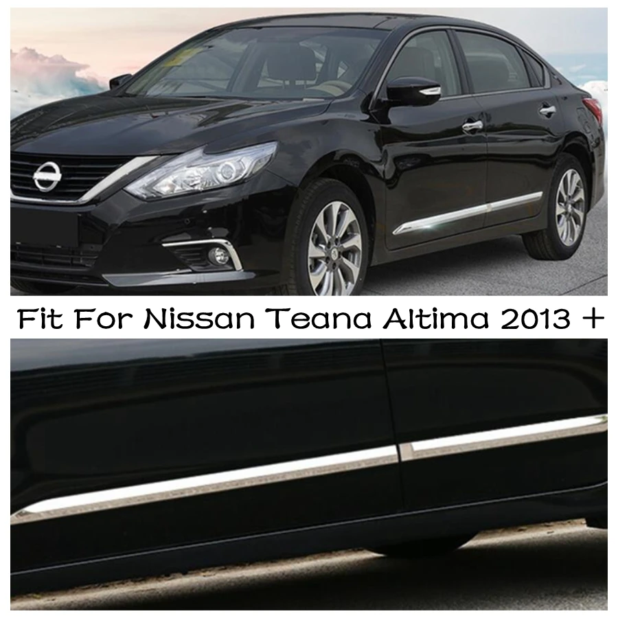 

Нижняя полоса боковой двери, защитная накладка от царапин для Nissan Teana Altima 2013-2018, внешние аксессуары из АБС-пластика