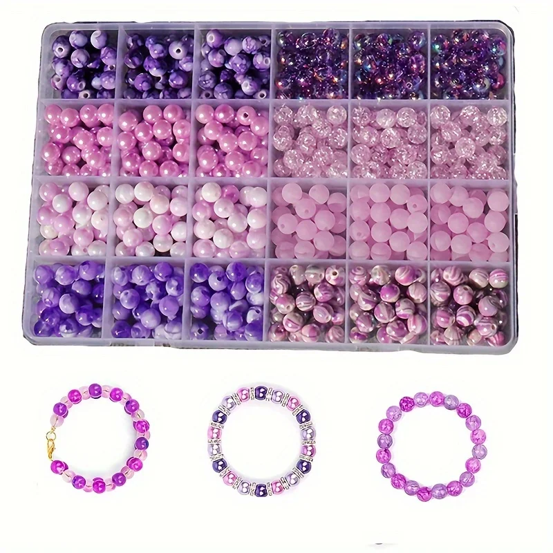 conjunto-de-720-pecas-de-contas-roxas-de-princesa-sereia-de-8mm-contas-com-efeito-rachado-contas-com-padrao-de-tinta-contas-foscas-conjunto-de-contas-bicolor-em-caixa-com-contas-perfuradas