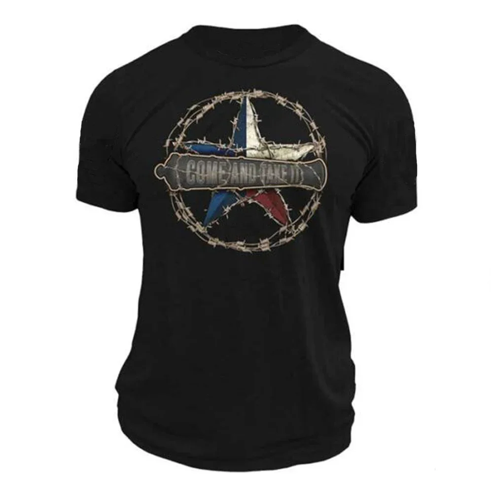 Come and Take It - Texas Safeguard Its Borders T-Shirt 100% Cotton O-Neck Summer Short Sleeve Casual Mens T-shirt Size S-3XL