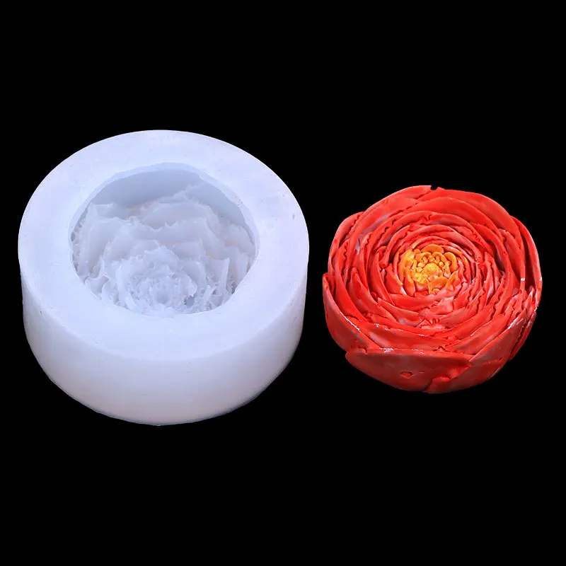 DIY Aromatherapy Gypsum Candle Fragrant Stone Bud Silicone Mold Car Clay Epoxy Handmade Ornament Mould 15-865