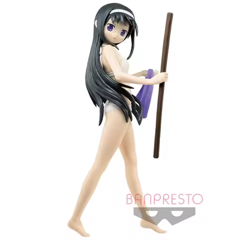 Original BANDAI ICHIBANKUJI Puella Magi Madoka Magica Akemi Homura Macaron Ver Action Figurine Model Toys for Girls Gift