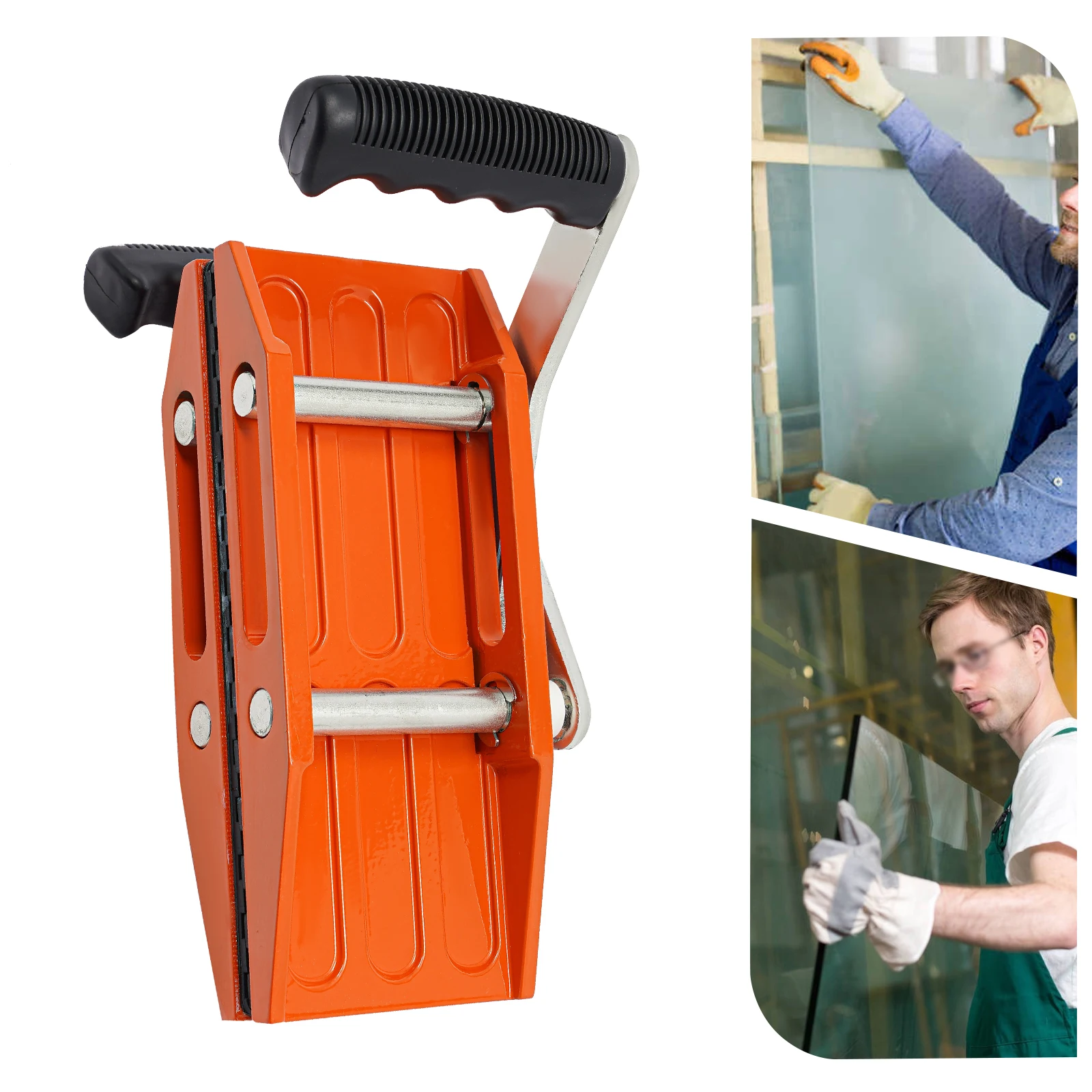 Professional Material Handling Clamp, 200KG Load Capacity for Glass/Tile/Marble, Non-Slip Rubber Grips for Smooth/Rough Surfaces