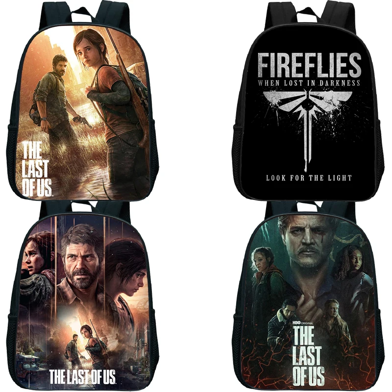 

The Last of Us Print Backpack for Preschool Boys Girls Lightweight School Bag Baby Kindergarten Bags 12Inch Kids Bookbag Mochila