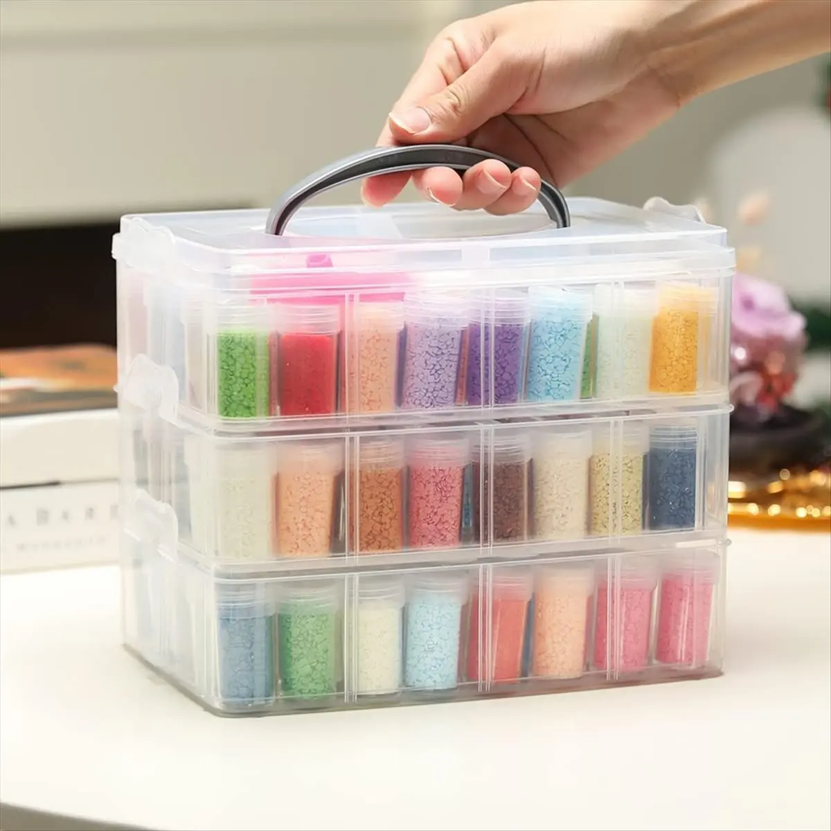 abfw-painting-storage-container-3-tier-stackable-bead-organizer-with-carrying-handle-craft-storage-box