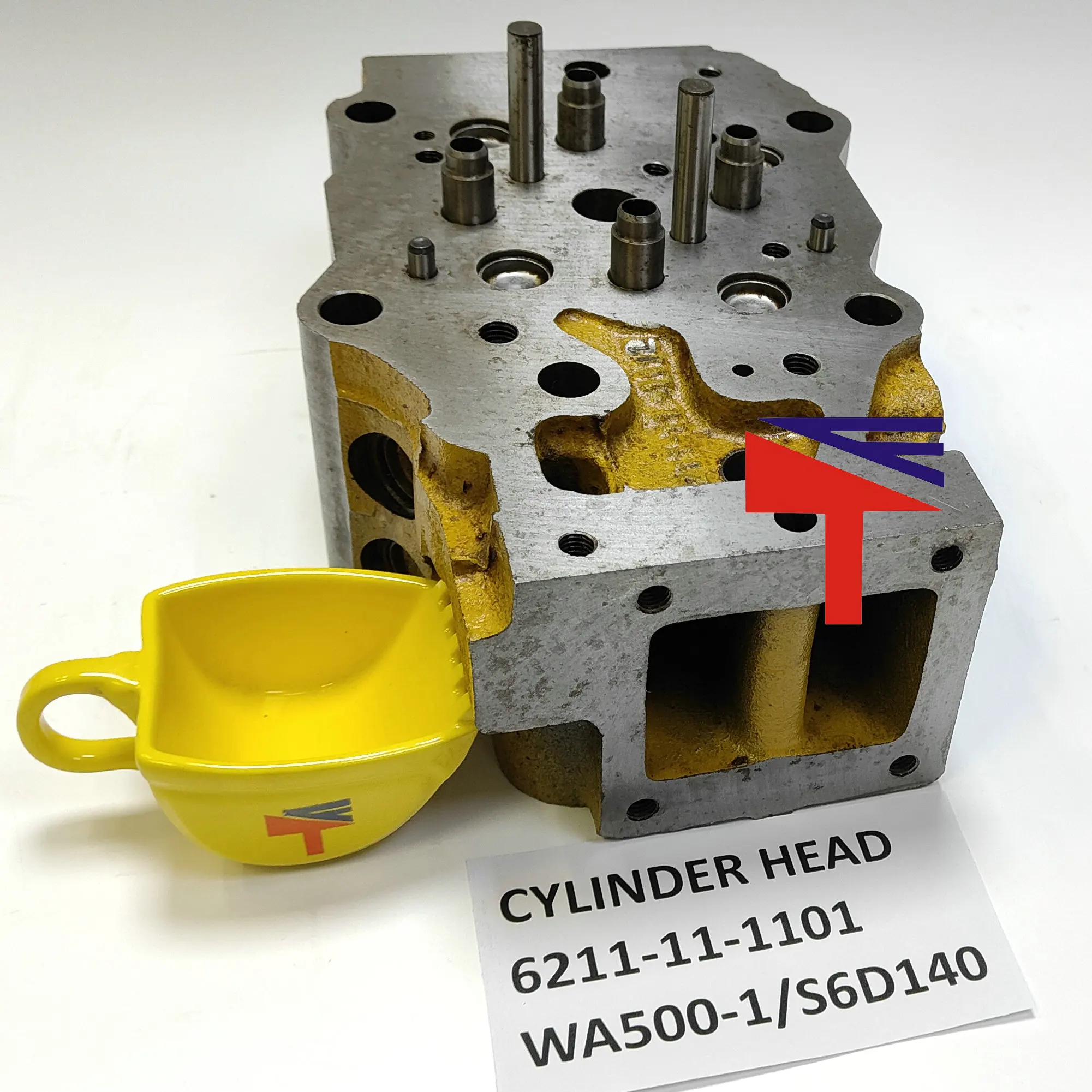 Machinery engine Cylinder Head 6211-11-1100 6211-11-1101  for WHEELLOADER WA500-1 engine S6D140 Engine spare parts