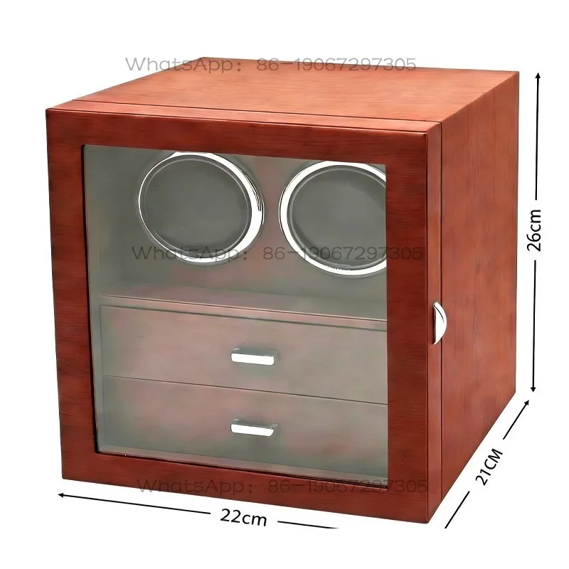 Mahogany grain chain watch shaker Multifunctional double-layer jewelry PU double-position mechanical watch