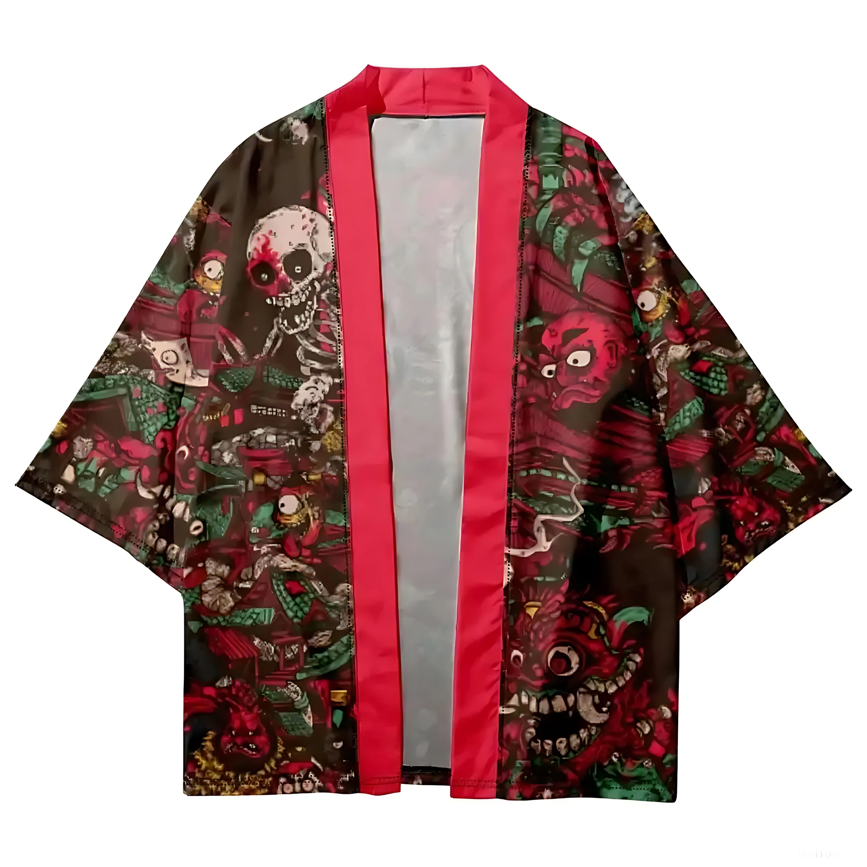 2026 Summer Men's Kimono 3D Printed Pattern Breathable Lightweight Casual Fashion Outdoor Men's Clothing