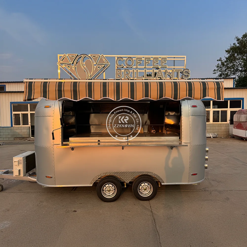 Custom Street Catering Truck Van Cart Bakery Dessert Coffee Kebab Food Trailer Full Kitchen Mobile Fast Food Truck For Sale