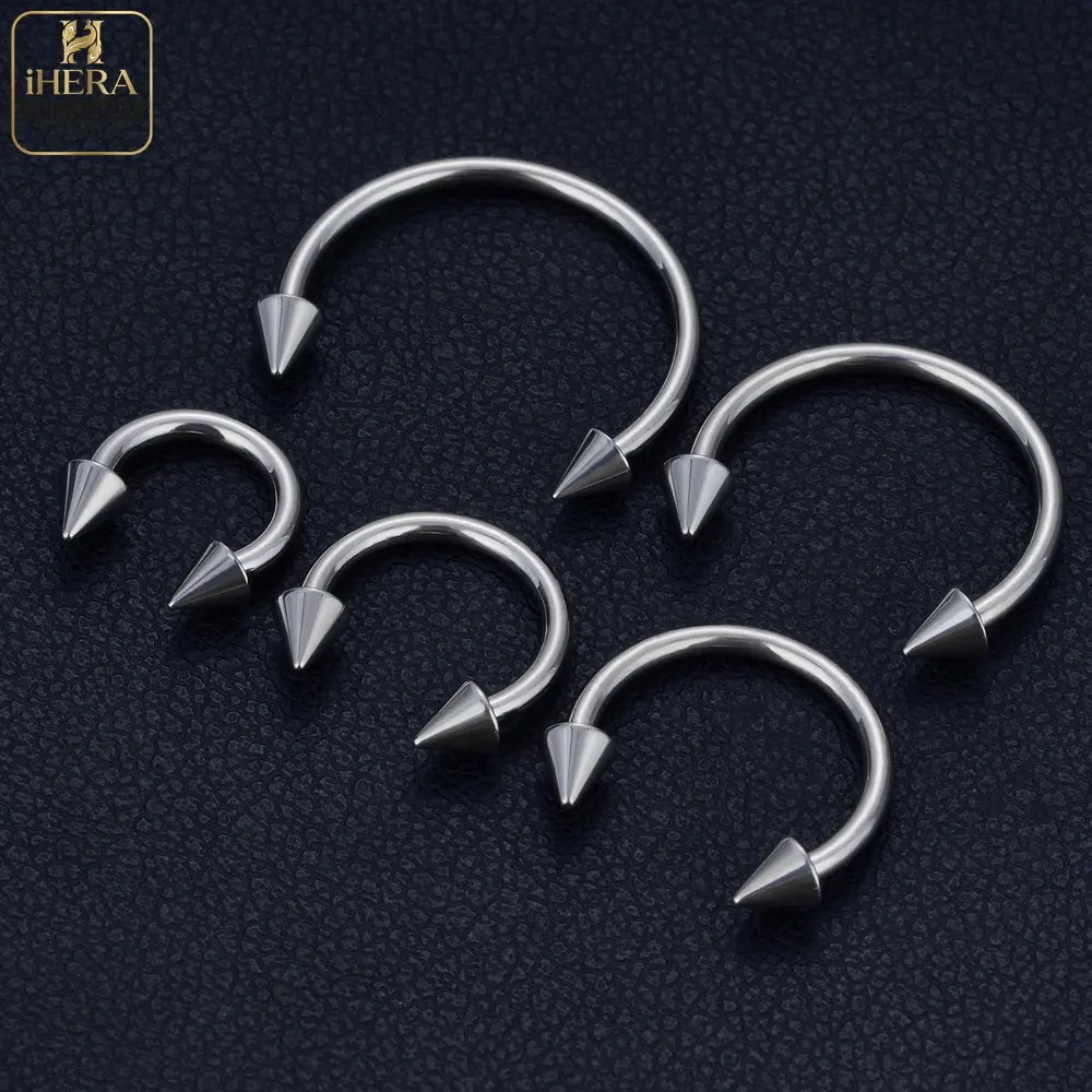 1/5PC G23 Titanium Nose Rings Piercings Lip Eyebrow Ear Septum Helix Cartilage Septum Body Jewelry Piercing Labret Nariz C Rod