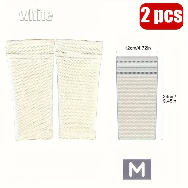 2 Stück Fußball-Schienbeinschoner mit Tasche, Kompressions-Wadenstulpen für Fußball, Sportliche Schienbeinschoner-Socken – Detail 2