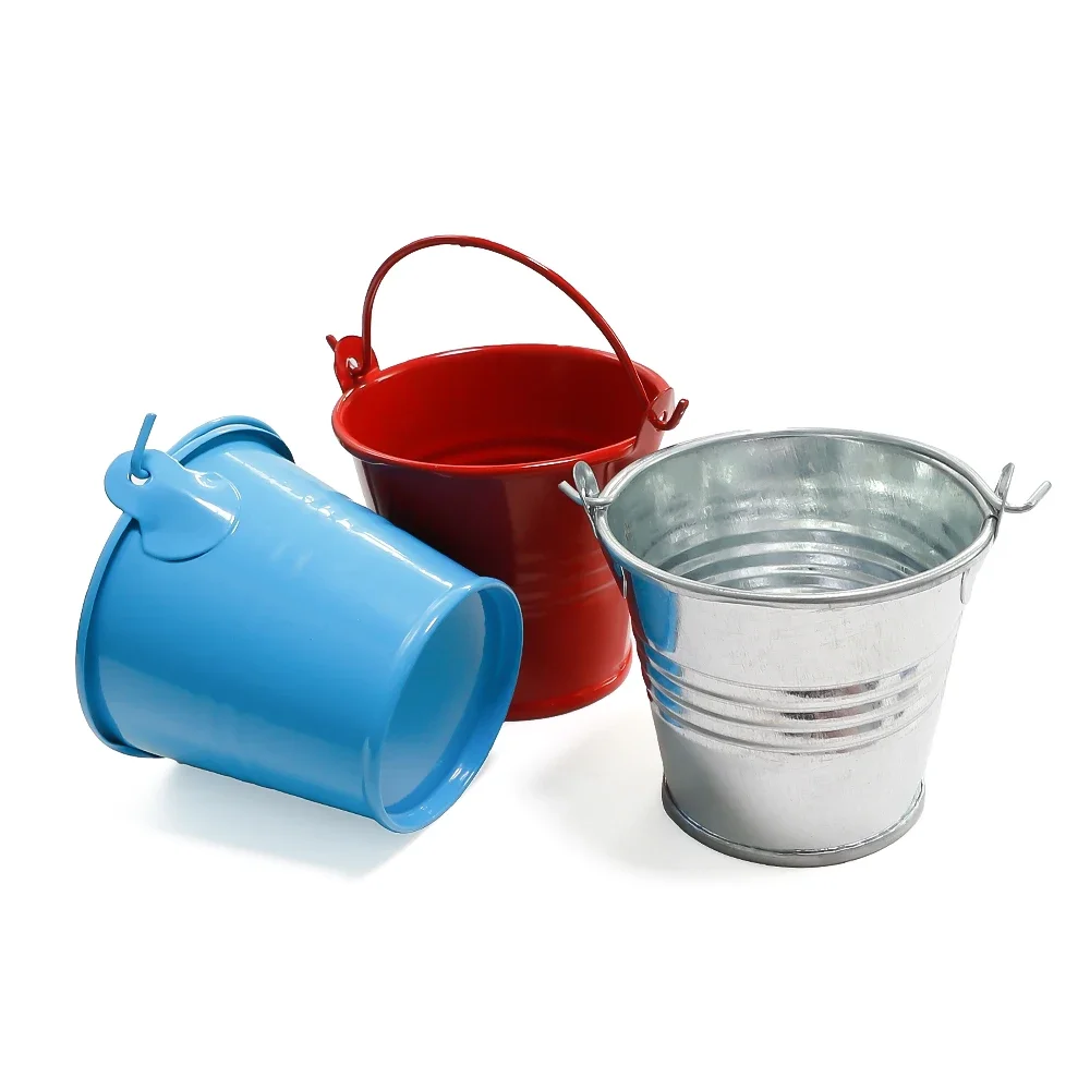 1/10 Scale Accessories Mini Metal Pail Bucket for RC Crawler TRX4 TRX6 Axial SCX10 YIKONG Tamiya CC01 RC4WD D90 D110 RGT