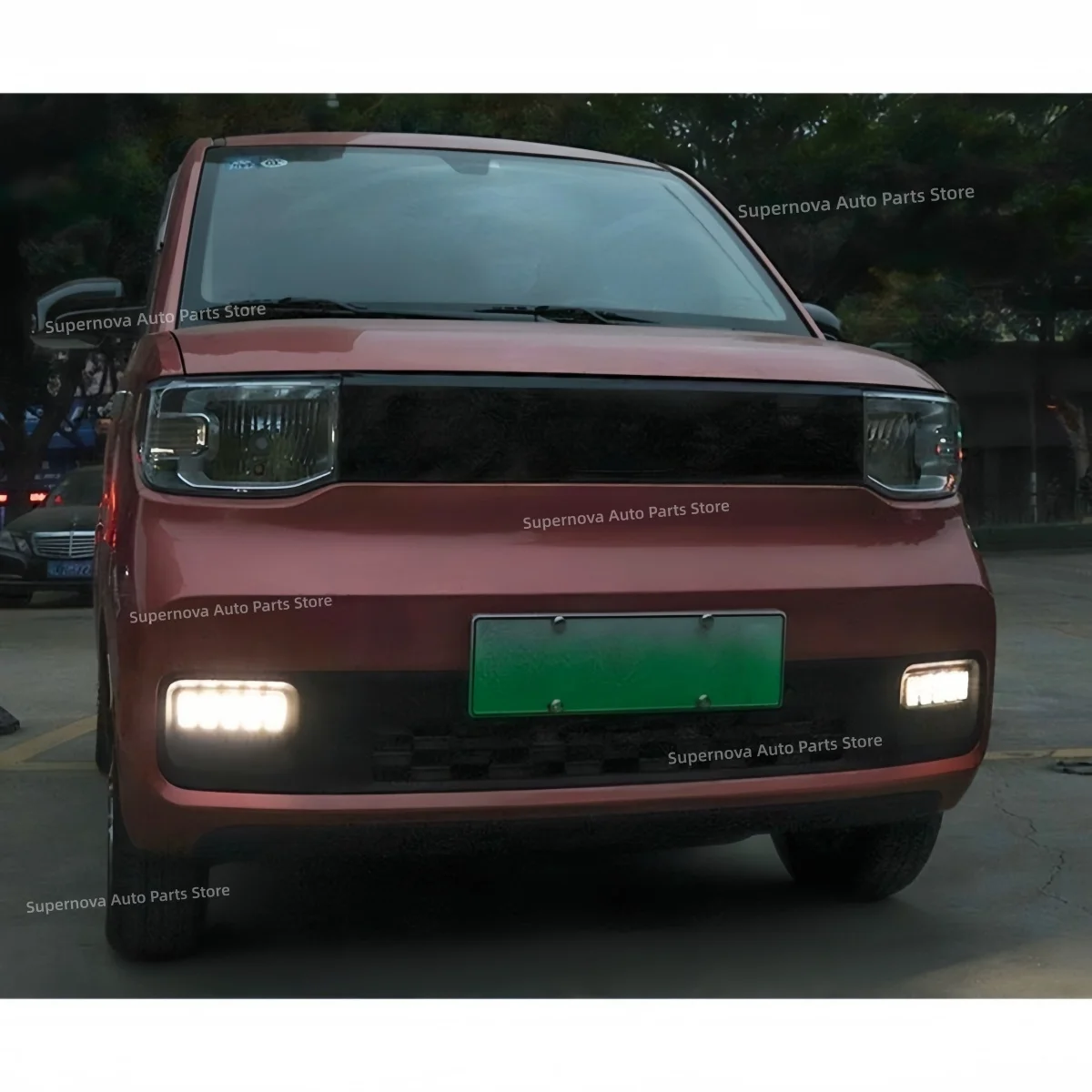 Fit for Wuling MINI EV 2020-2022 LED Daytime running light Flowing Light Turn signal Modification Front fog light Auto parts