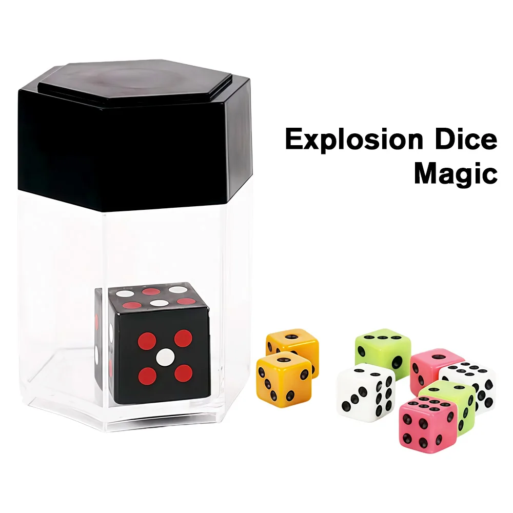 لعبة النرد السحرية المتفجرة - لعبة النرد خدعة ممتعة، دعامة مزحة قريبة للأطفال والسحرة