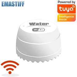 Wifi Water Detector Leakage Sensor Alarm Leak Detector 40DB Sound Work with Tuya smart APP Flood Alert Overflow Security