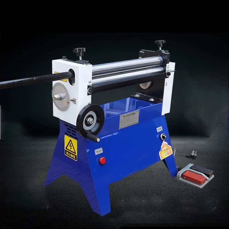 Electric Bending Machine Steel Plate Rolling Machine Round Tube Roller Making Tool Slip Roll Machine Desktop Metal Plate Bender