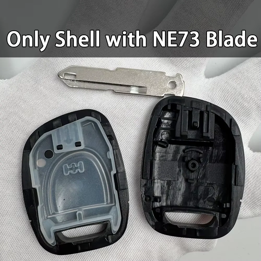 YOCASTY Uncut Car Remote Key Shell For Renault Twingo Clio Kangoo Master NO Chip Keyless Entry Fob Key Case Replacement
