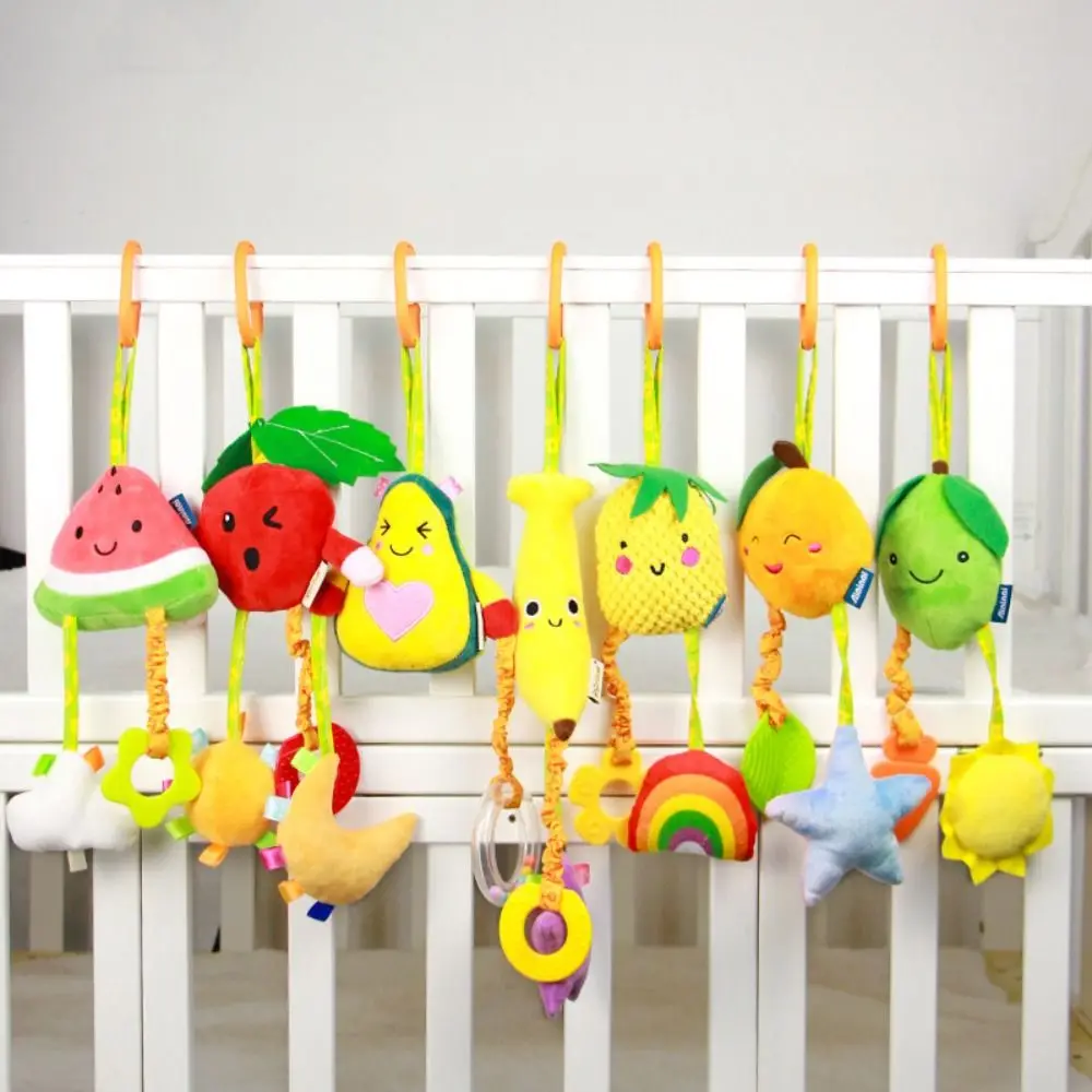 

Fruit Baby Stroller Hanging Toy Soft PP Cotton Stroller Bed Hanging Toys Wear-resistant Early Education