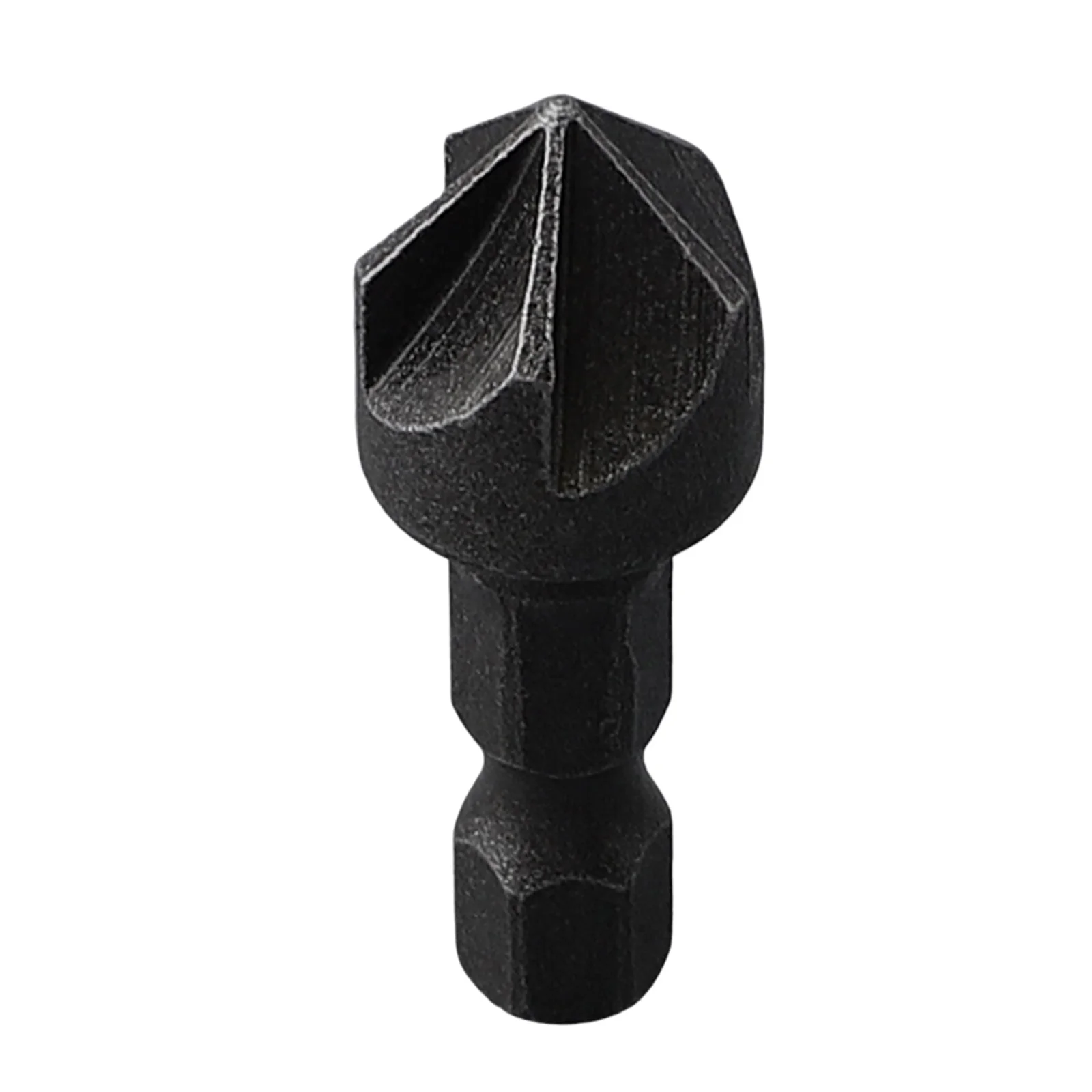 

1PCS Hexagonal Shank Six-Blade Chamfering Tool 5 Flute 90 Degree Sandblasting Woodworking Hole Opener Debur Countersink