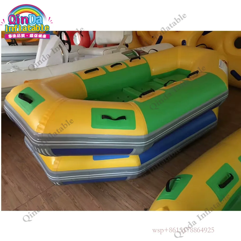 Hot Product Water Kayak Fishing Boat Equipment 4.2X1.9M Inflatable Drifting Boat With Air Pump