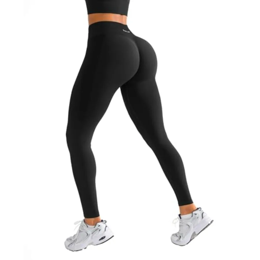 

BRXL Butt Lifting Lycra No Front Seam Workout Leggings for Women Tummy Control High Waist Seamless Gym Running Leggings