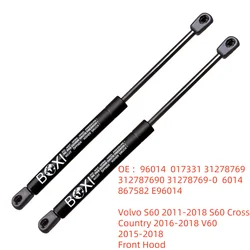 2pcs Hood Lift Supports for Volvo S60 2011-2018 S60 Cross Country 2016-2018 V60 2015-2018 SG315022 6014 31278769 Springs Struts