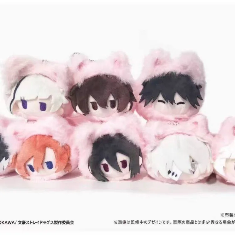 

Плюшевая кукла Тапиока в костюме розового кота из Bungo Stray Dogs, коллекционная аниме-атрибутика для взрослых фанатов аниме