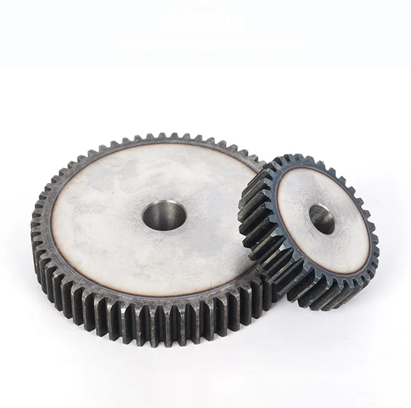 1PCS  Spur Gear 2M-10T/11T/12T/13T/14T/15T/16T/17T-25T 45# Steel Cylindrical Gear High Frequency Quenching Teeth Pinion Gears
