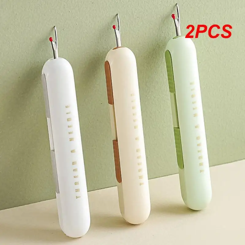 2PCS Hand Sewing Tools Safety Innovative Effective Highly Rated Easy To Store Essential Sewing Needle Cylinder