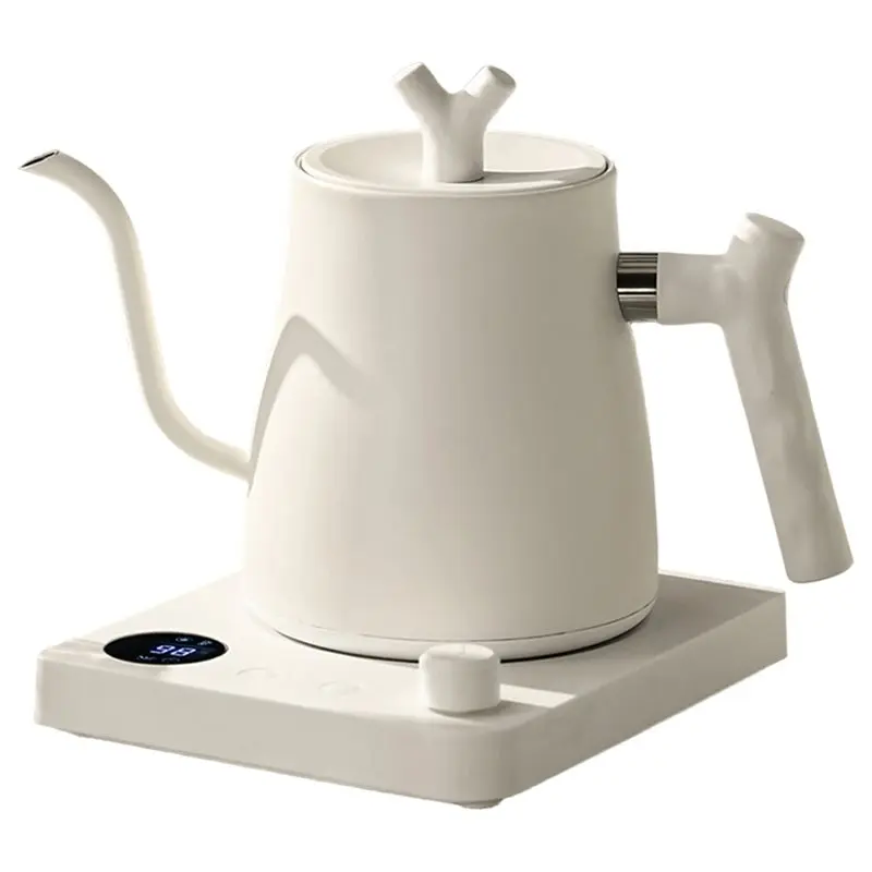 [new-n92r】-intelligent-electric-gooseneck-kettle-1000ml-304-stainless-steel-coffee-pot-led-temperature-display-eu-plug-for-tea