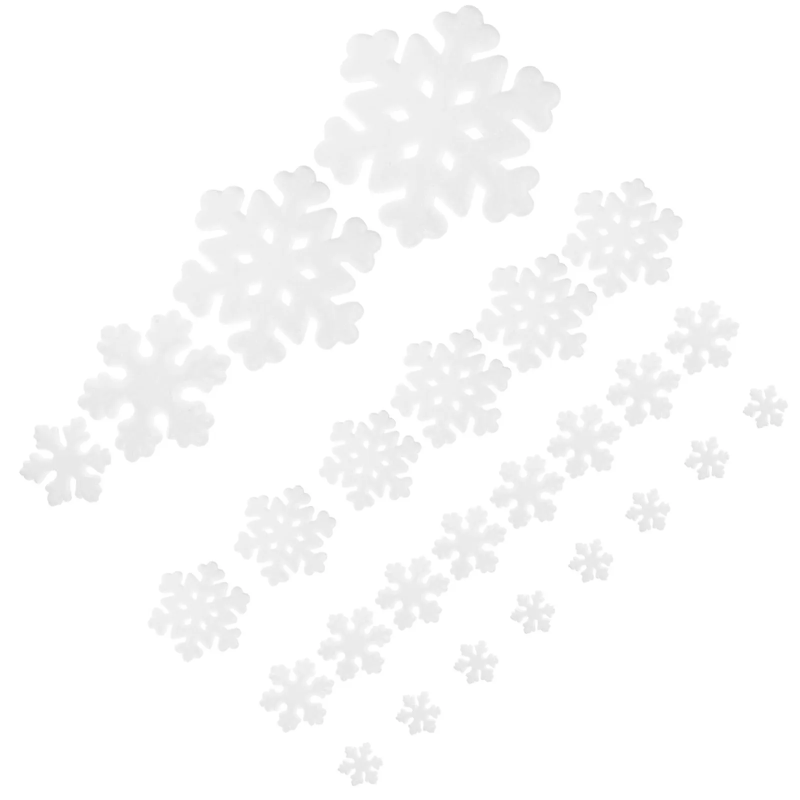 

22pcs Christmas Foams Snowflake Ornaments Foam Tree Hanging Decorations Reusable Xmas Snowflake Decorations For Tree Wreath Home