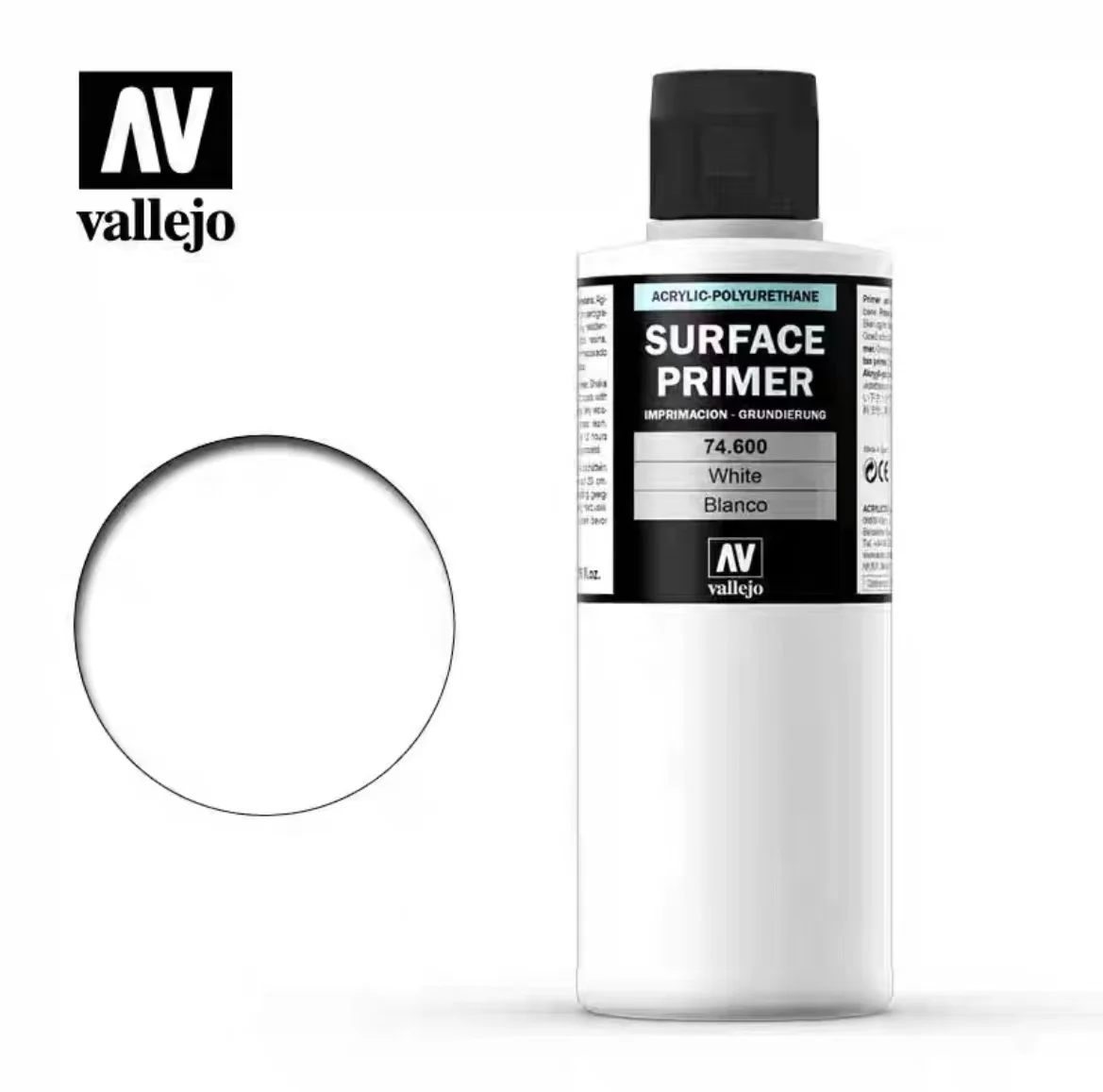 

Модель Праймер Испания AV Vallejo Paint Spray Ручная роспись на водной основе Водопополняющая почва 74600-74602 Белый Черный Серый 200 мл