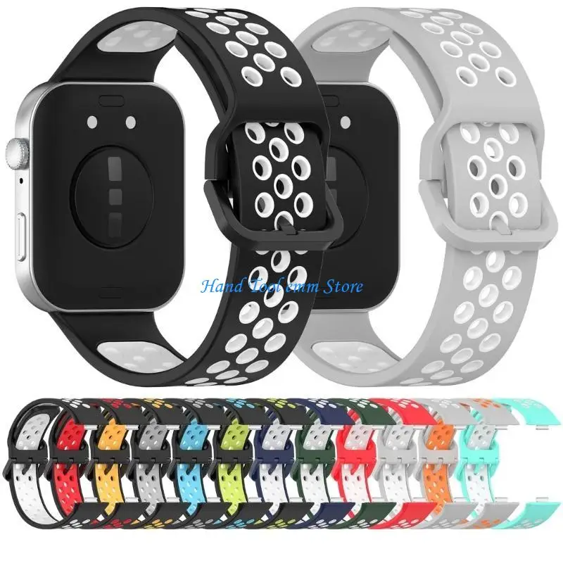 

H37F Silicones Rubber Watch Straps Waterproof for Watch Fit 3 Watch Band