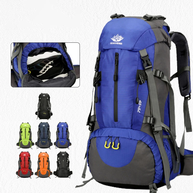 

50L Explorer Internal Frame Backpack With Rain Cover Outdoor Hiking Camping Backpack Travel Trekking Bag For Men Women